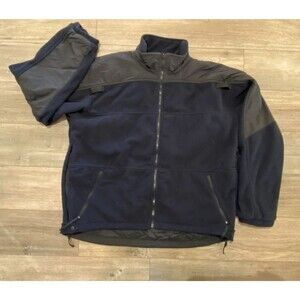 5.11 Tactical Full Zip Fleece Jacket Mens Large Navy Blue Heavy Duty 48001